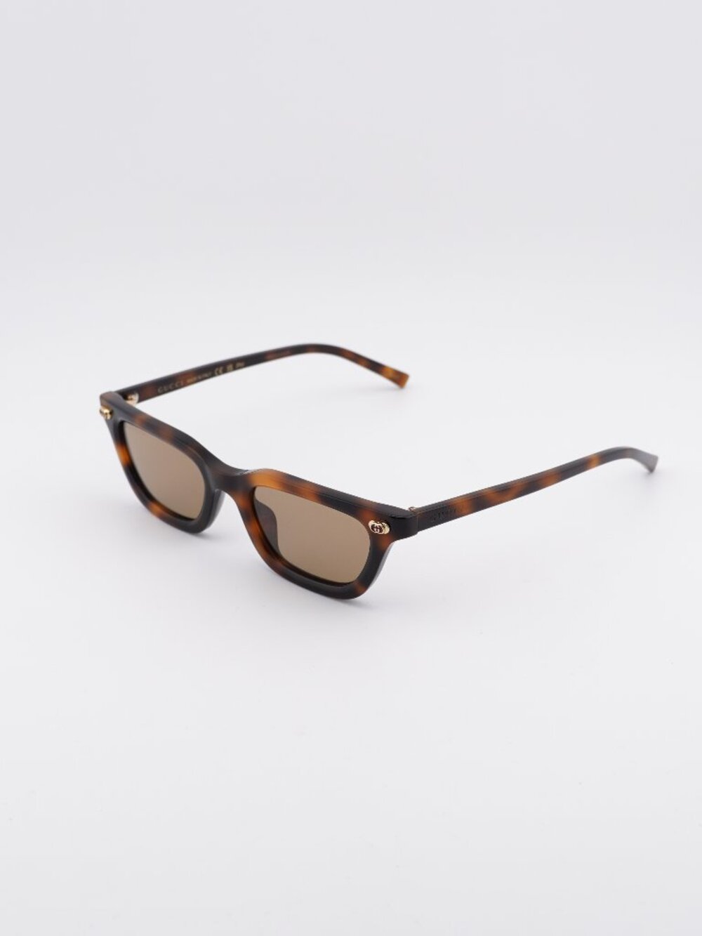 Gucci GG1944S 006 Sunglasses Havana Rectangle Frame, Brown Lenses